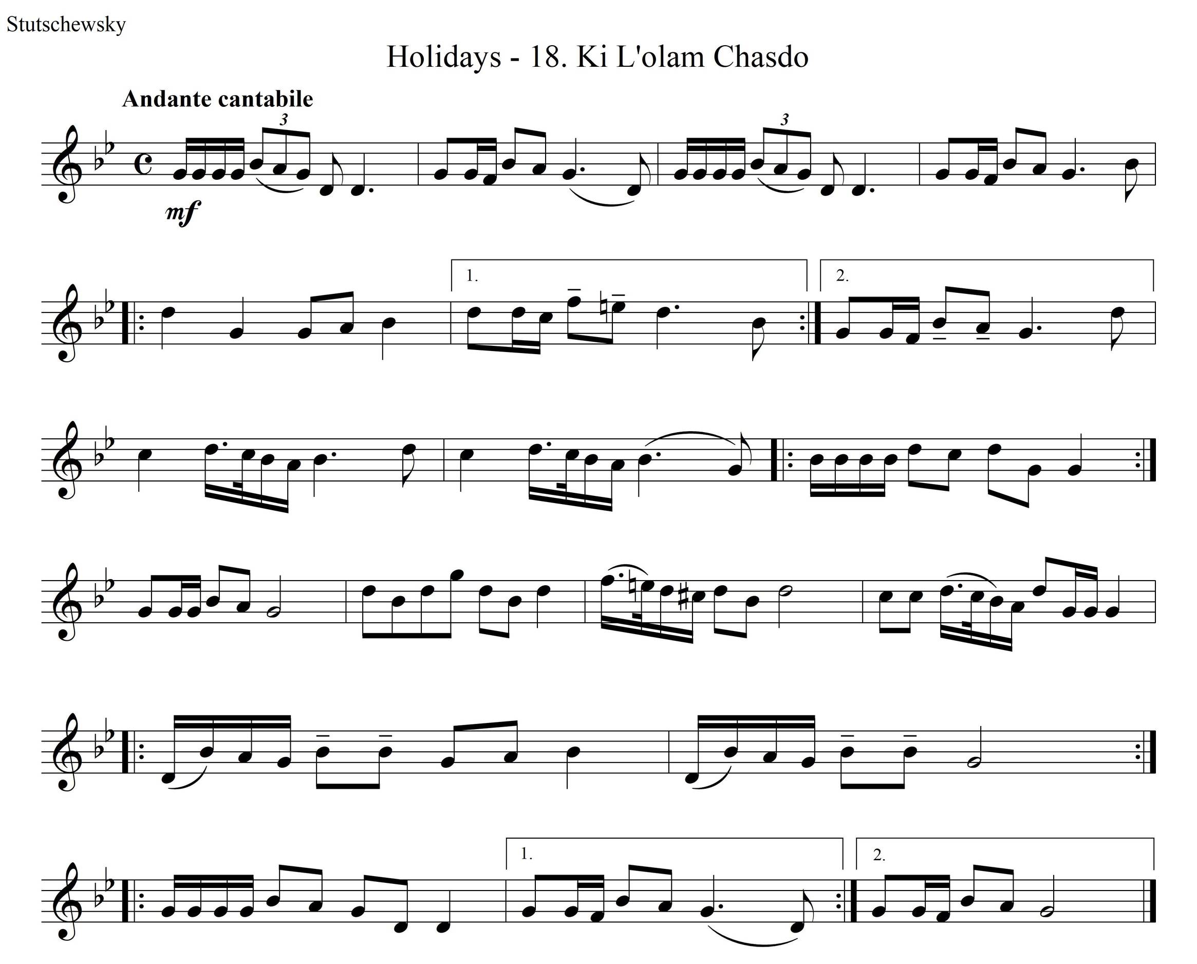 כי לעולם חסדו