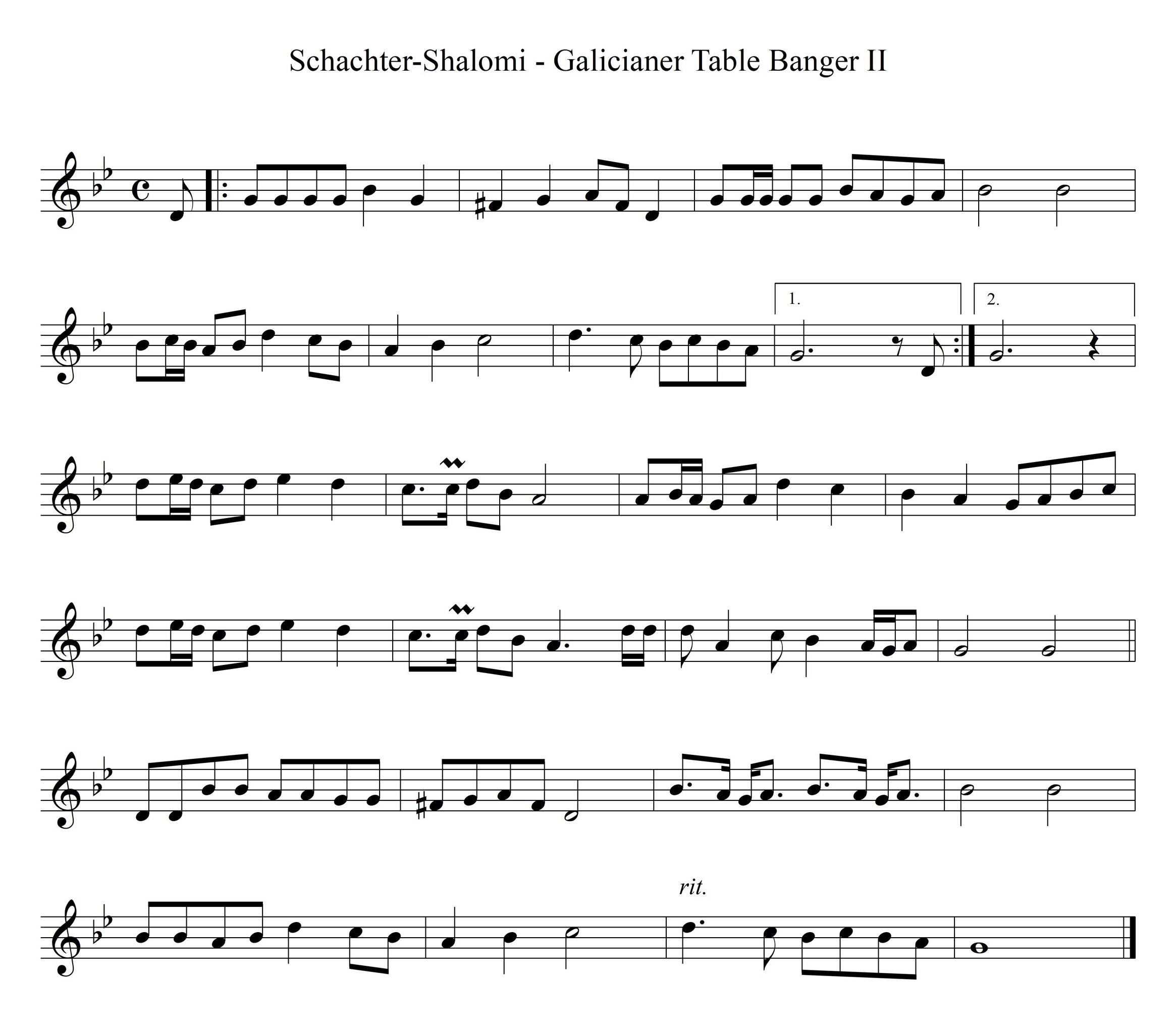 גאליציאנער טיש ניגן 2