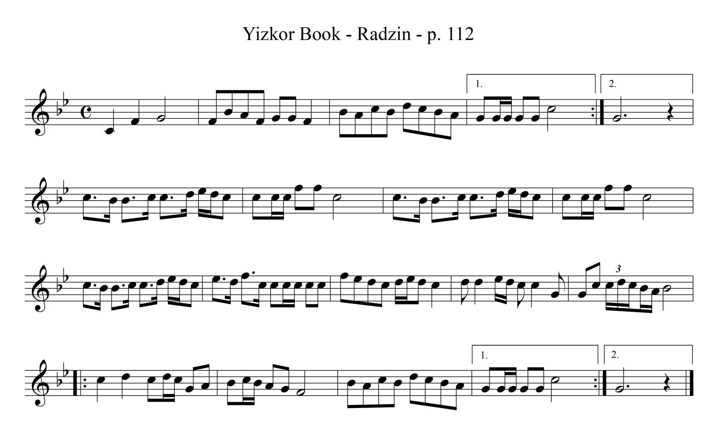 ניגון ביים ראדזינער רבי