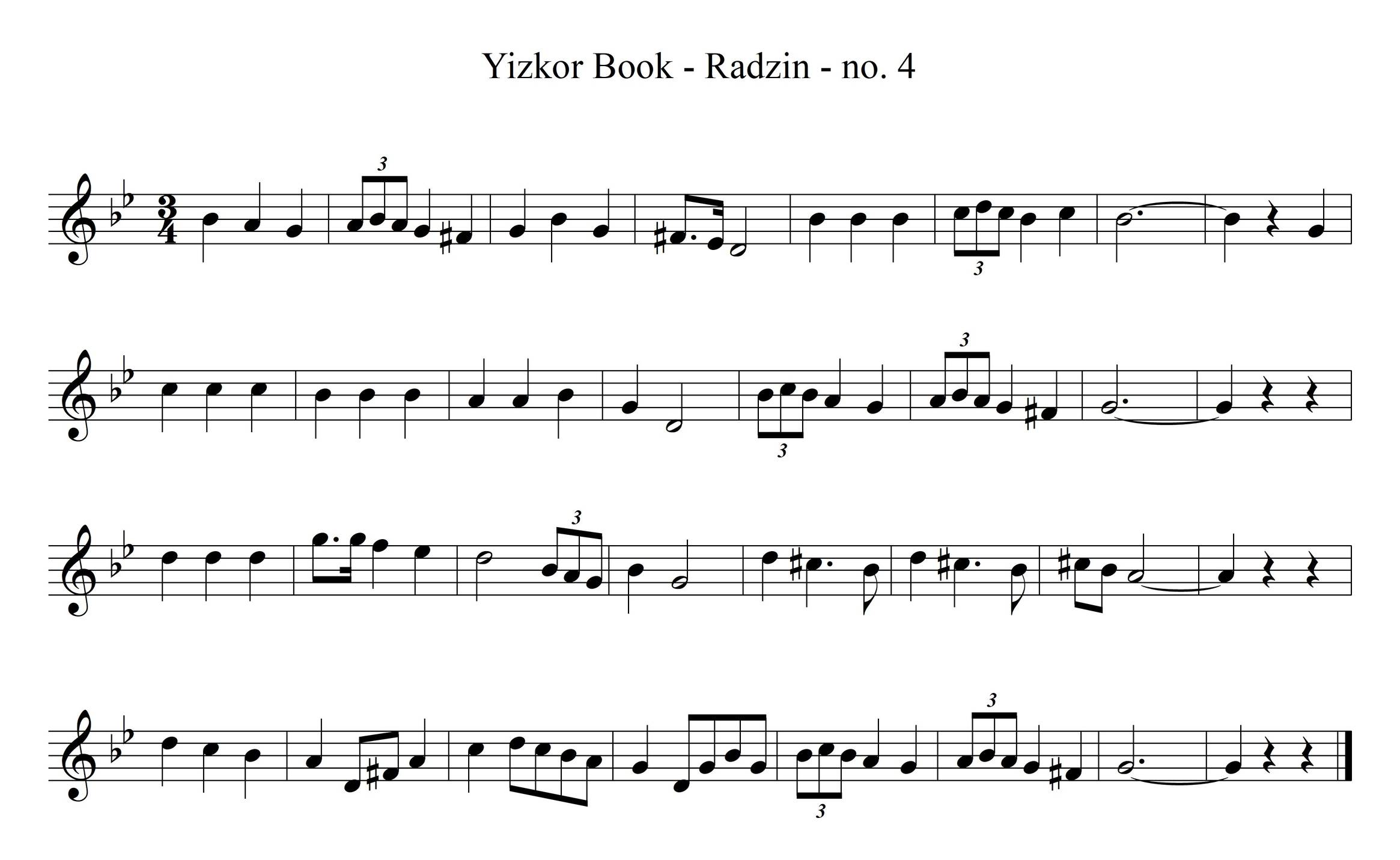 ניגון ביים ראדזינער רבי