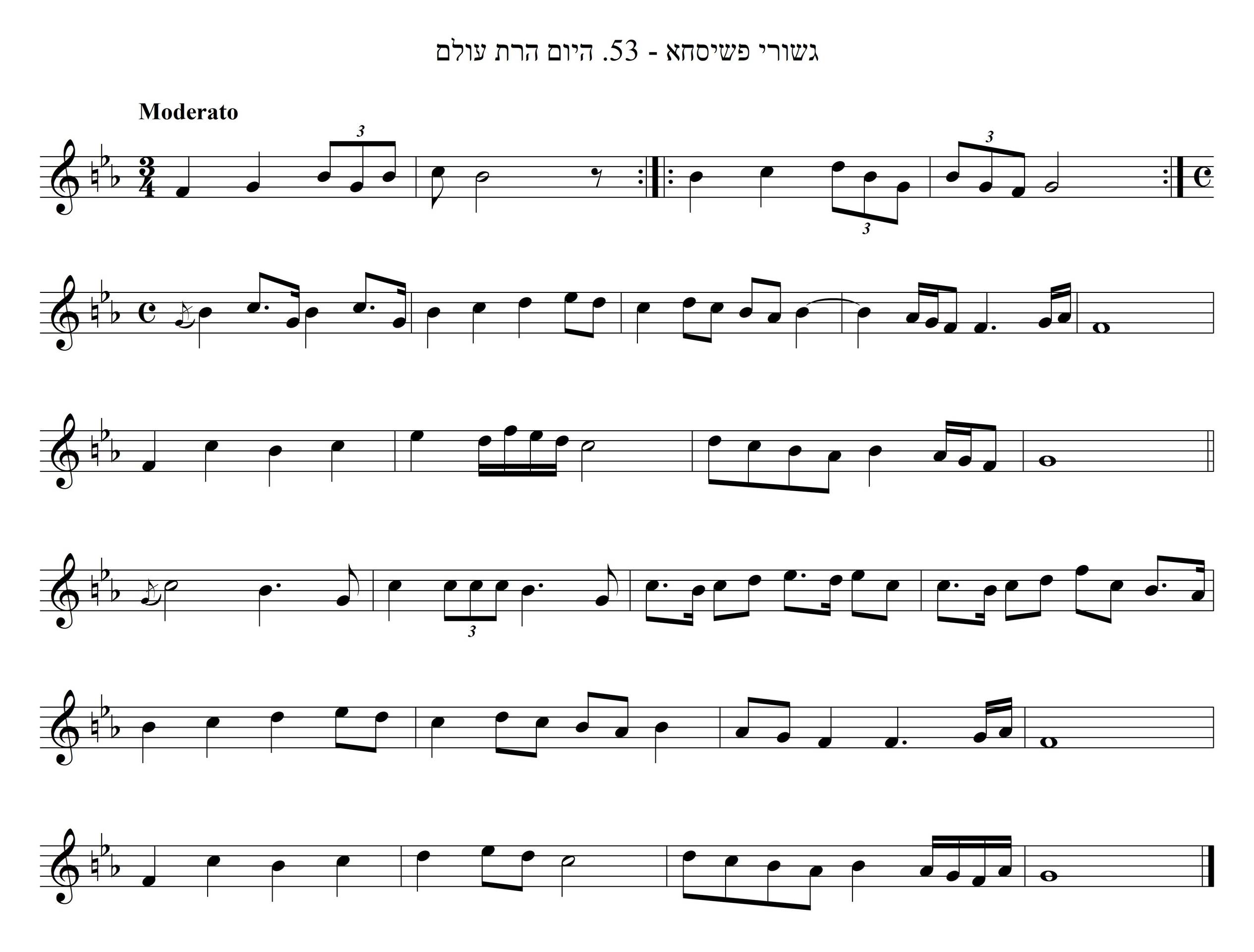 היום הרת עולם ל"היהודי הקדוש" מפשיסחא