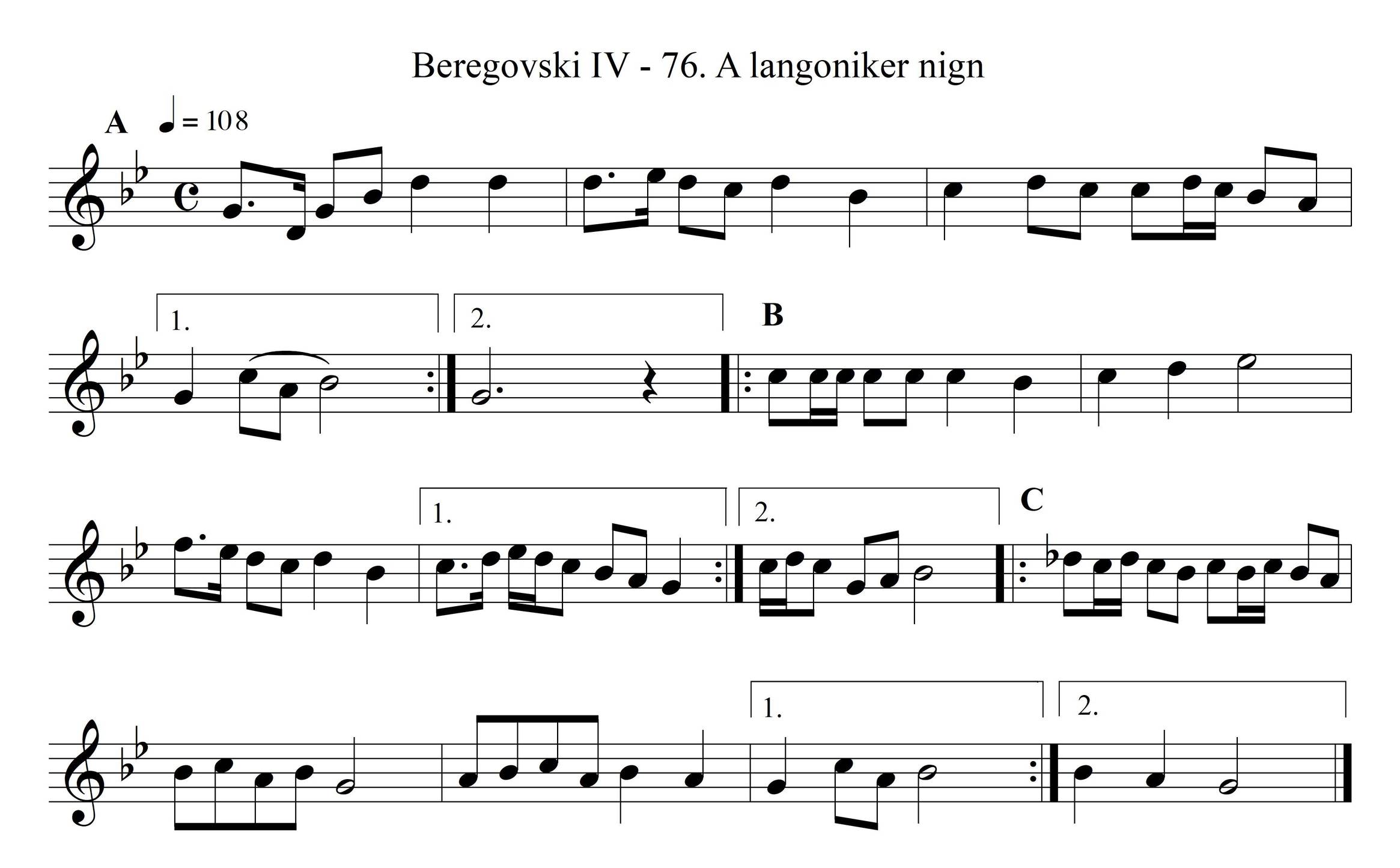 A Langoniker Nign - א לאנגאניקער ניגון